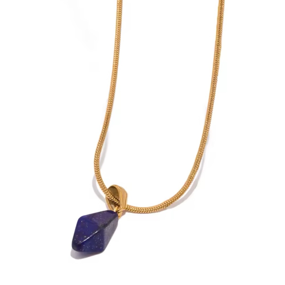Natural Stone Pendant Necklace